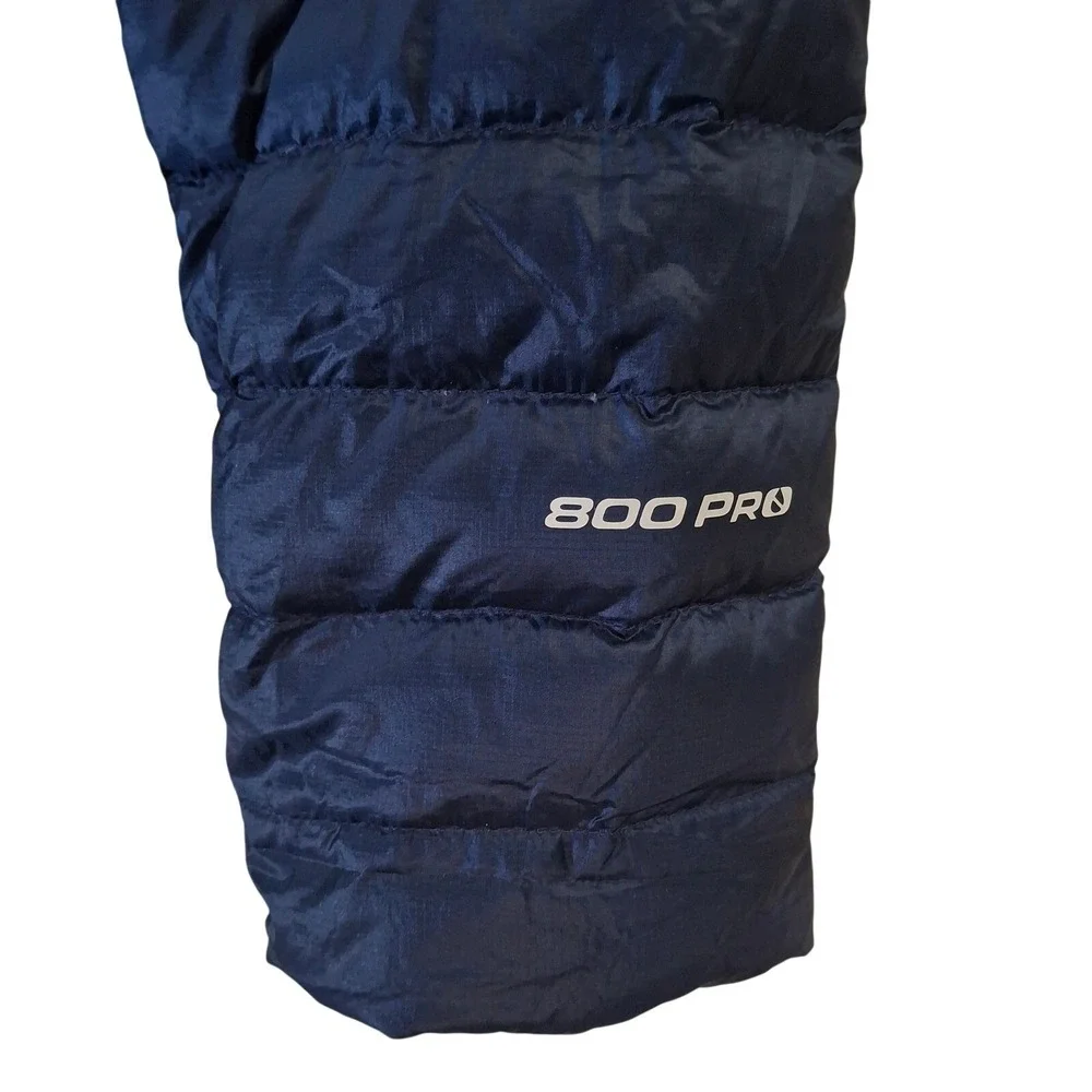 The North Face 800 Pro Down Puffer Jacket Mens Medium Navy Blue